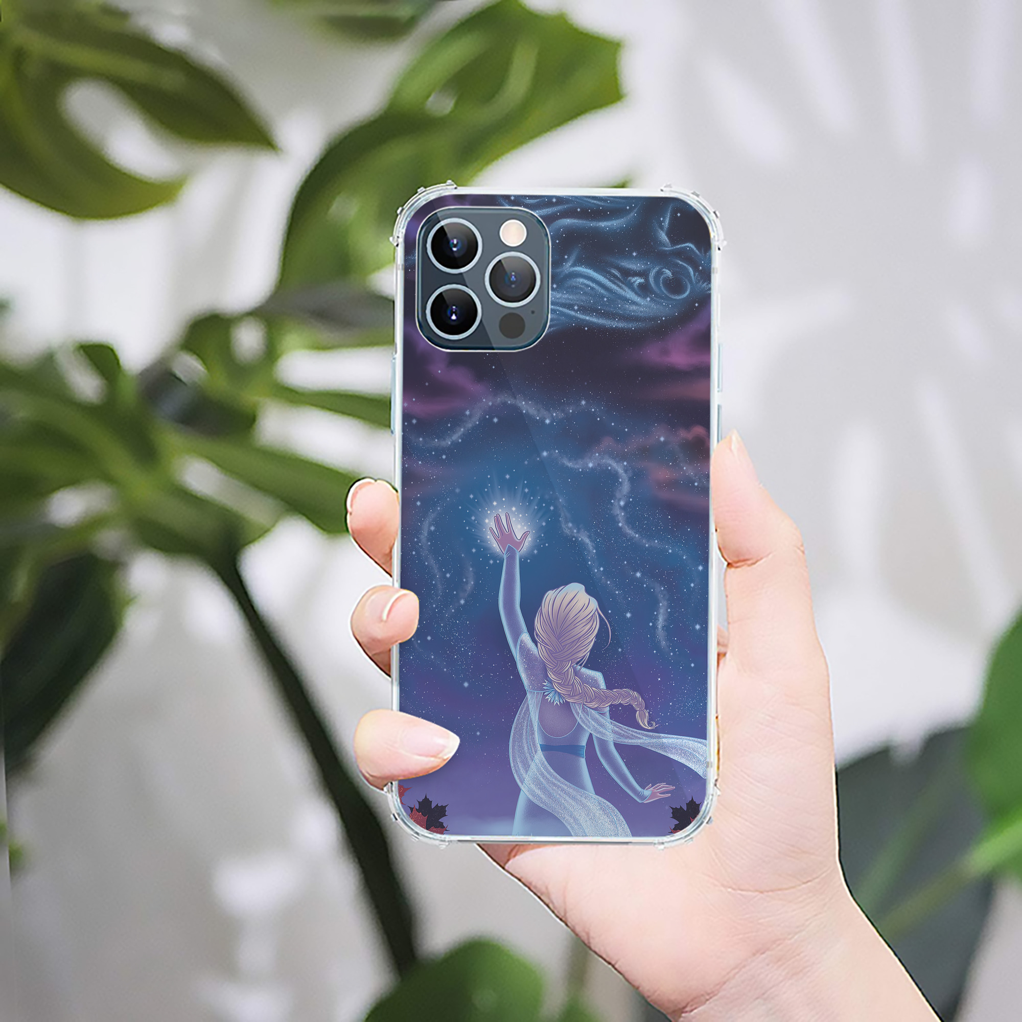 （画像用） アナと雪の女王 アンナ エルサ Frozen Anna Elsa 【iPhone 12シリーズ対応】透明スマホケース（クリアソフトケース）